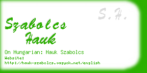 szabolcs hauk business card